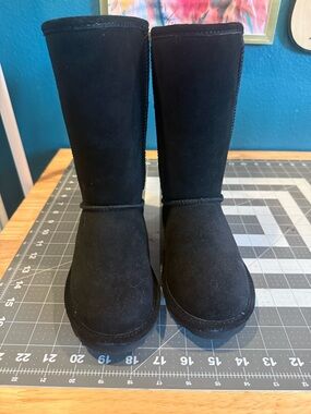 BearPaw Black Kids Classic Suede Boots